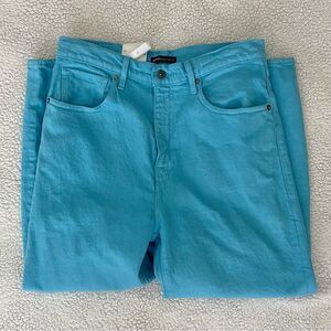 Levi’s Made & Crafted Blue Mist Organic Cotton Blend Barrel Crop Jeans Size 28